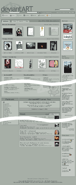 ���. 1. ������������ ����� ������� �������� deviantart.com